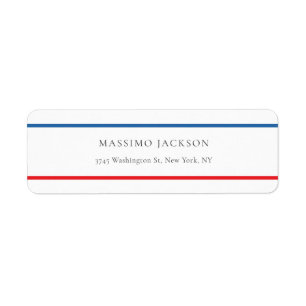 Exclusive Personal Modern Blue Red White