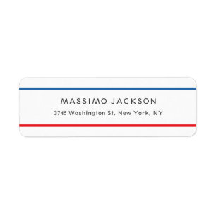 Exclusive Personal Modern Blue Red White
