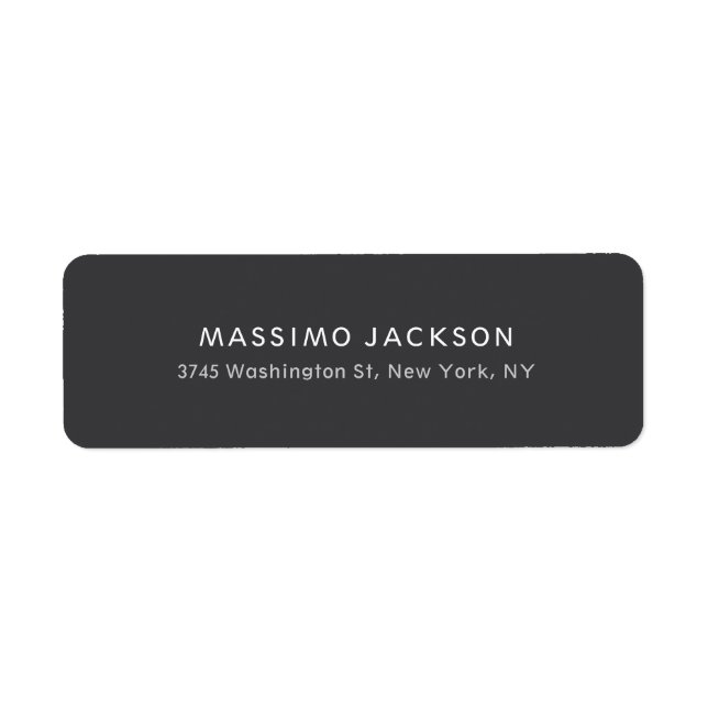 Exclusive Personal Modern Dark Grey Black (Front)