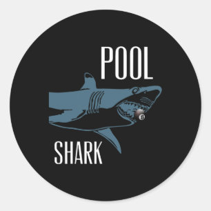 Exclusive Pool Shark Billiards Hustler T Shirt For Classic Round Sticker