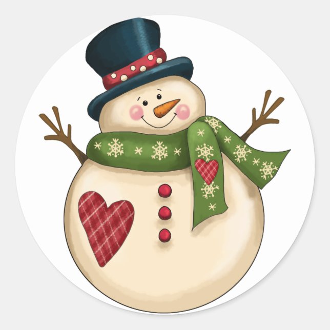 Exclusive Snowman Sticker (Front)