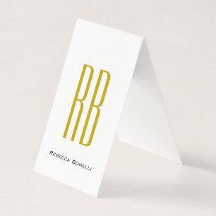Exclusive Unique Gold Color Monogram Modern Name