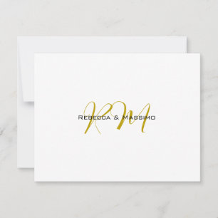 Exclusive Unique Gold Colour Monogram Modern Name