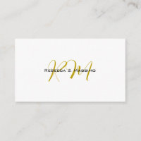 Exclusive Unique Gold Colour Monogram Modern Name