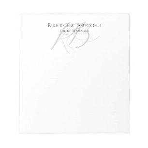 Exclusive Unique Monogram Profile Name Notepad