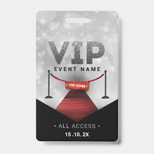 Exclusive VIP Access Event ID Badge (Front)