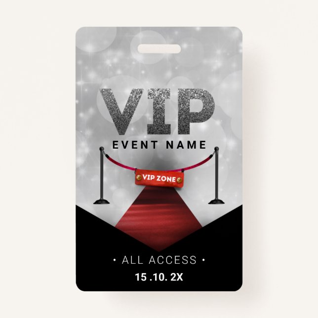 Exclusive VIP Access Event ID Badge (Front)