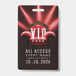 Exclusive VIP Access Event ID Badge