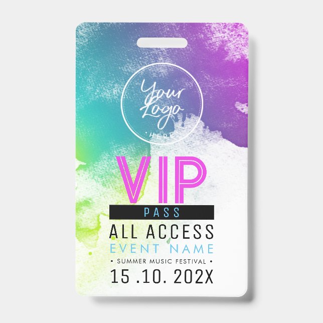Exclusive VIP Access Event ID Badge (Front)