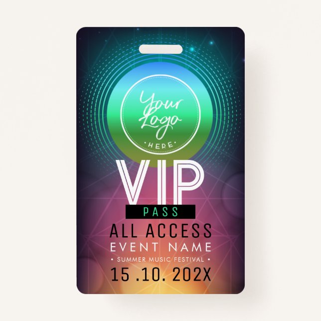 Exclusive VIP Access Event ID Badge (Front)