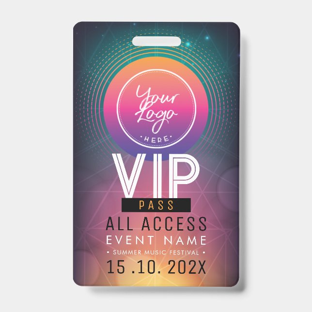 Exclusive VIP Access Event ID Badge (Front)