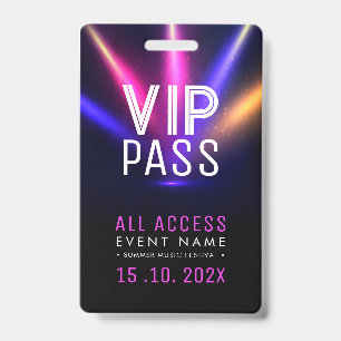 Exclusive VIP Access Event ID Badge