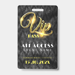 Exclusive VIP Access Event ID Badge
