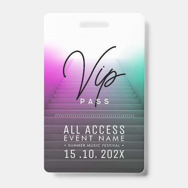 Exclusive VIP Access Event ID Badge (Front)