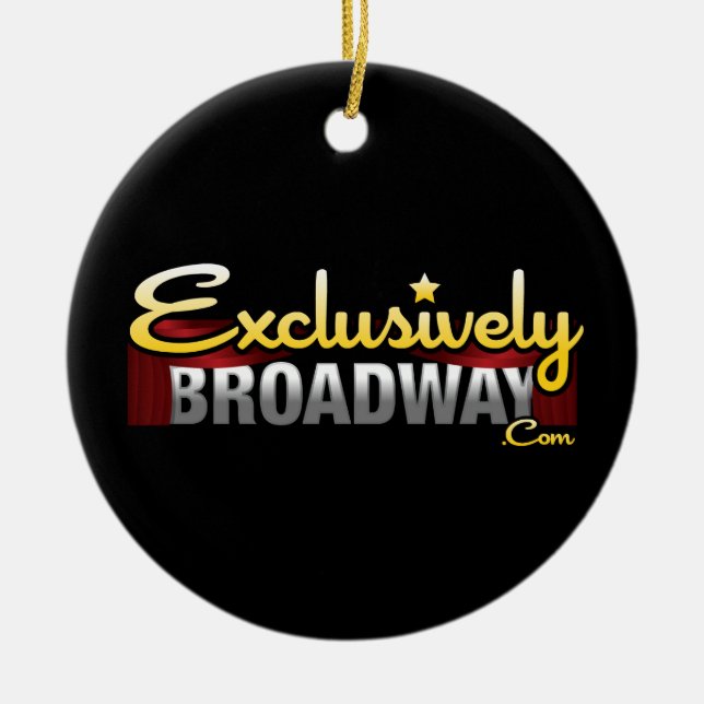 ExclusivelyBroadway.com Ceramic Tree Decoration (Front)