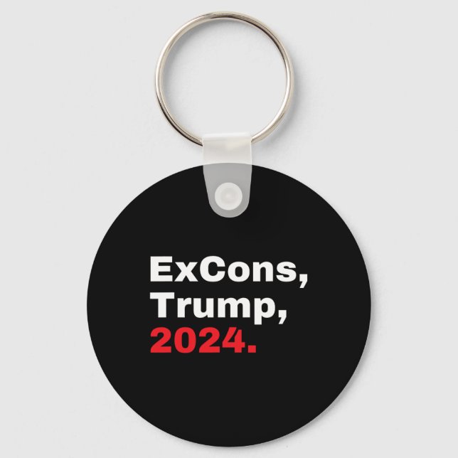 Excons Trump 2024 Trump Vance  Key Ring (Front)