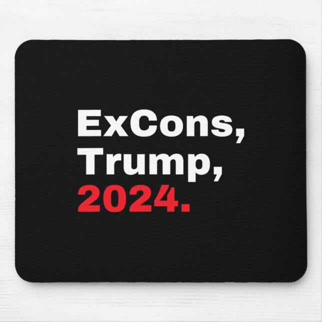 Excons Trump 2024 Trump Vance  Mouse Pad (Front)