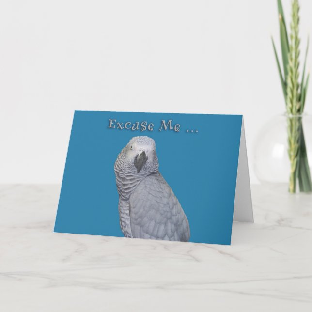 Excuse Me Birthday Card (Front)