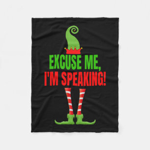 Excuse Me I#39;m Speaking Funny Kamala Harris Joe Fleece Blanket