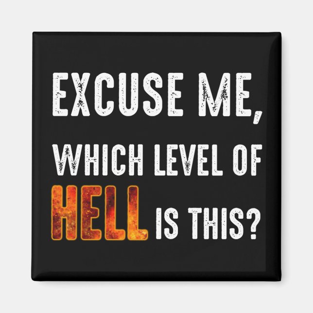 Excuse Me, Which Level Of Hell Is This? Magnet (Front)
