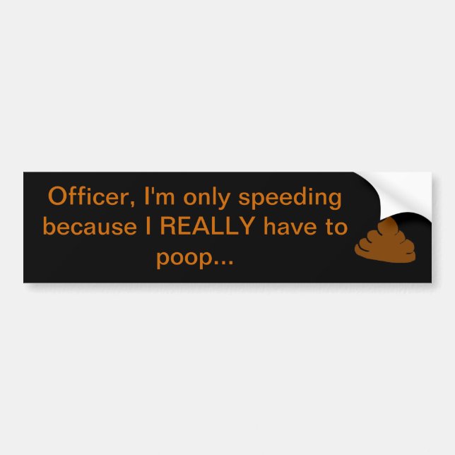Excuses Bumper Sticker (Front)