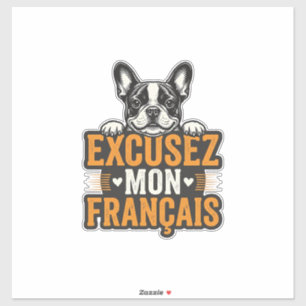 Excusez Mon Franais French Bulldog Vintage