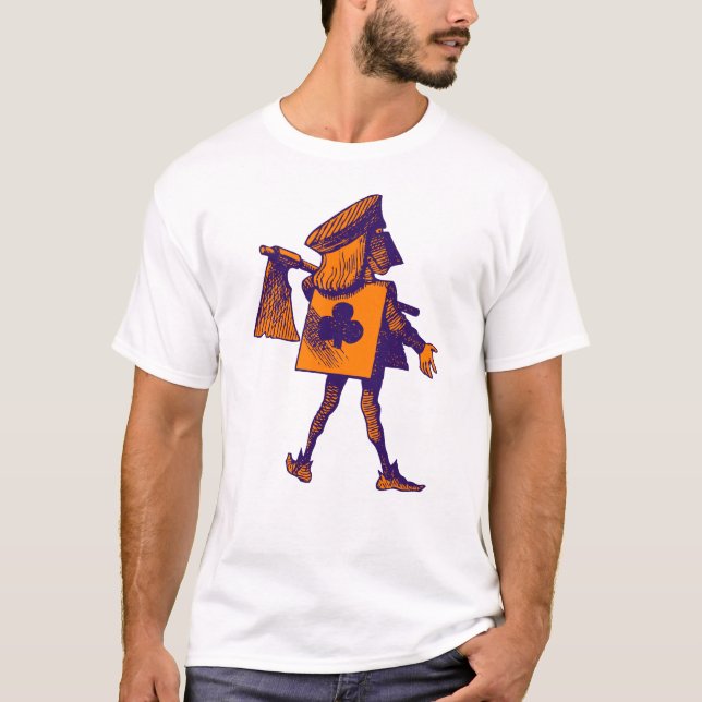Executioner of Clubs Purple Orange T-Shirt (Front)