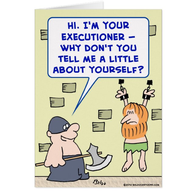 executioner tell me a little about yourself (Front)