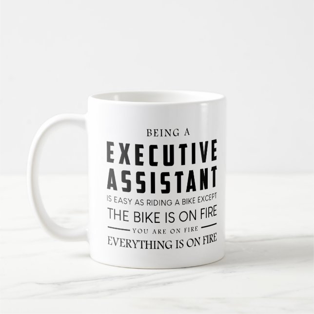 Executive Assistant Retirement Quote for him  Coffee Mug (Left)