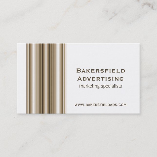 Executive Bars Business Card, Champagne Business Card (Front)