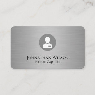 Executive Business Silver Metallic Card
