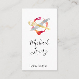 Executive Chef Contemporary Business Card