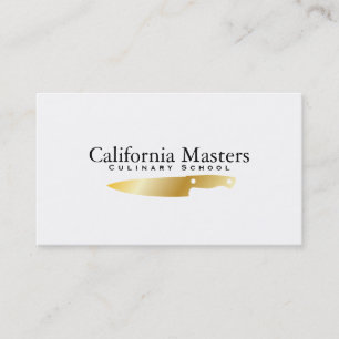 Executive Chef Gold II Business Card