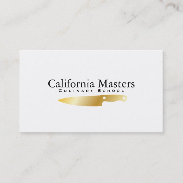 Executive Chef | Gold II Business Card (Front)