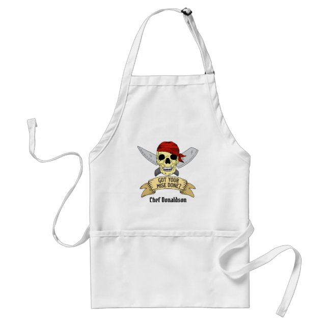 Executive Chef Mise en Place Funny Kitchen Humor Standard Apron (Front)
