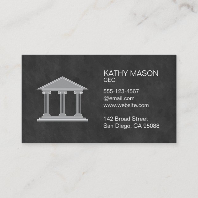 Executive | Consultant | Lawyer Law | Court Business Card (Front)