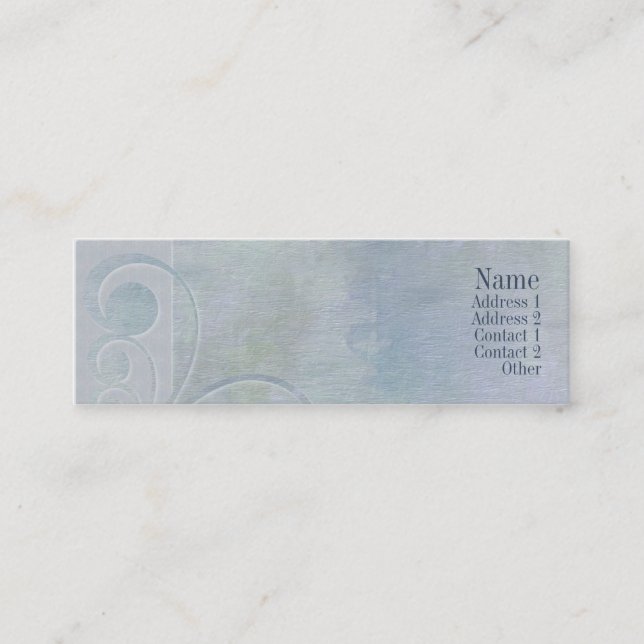 Executive Curves Light Contact Card (Front)