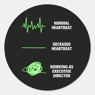 Executive Director Jobs Administrative Assistant Classic Round Sticker