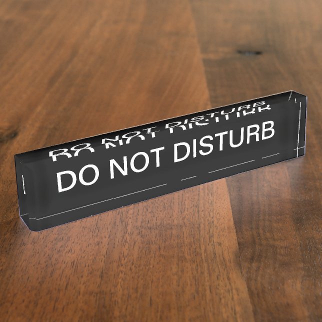 Executive Do Not Disturb Nameplate (Side)