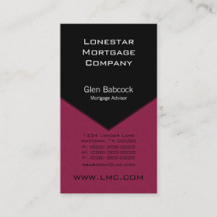 Executive Edge Business Card, Azalea Card