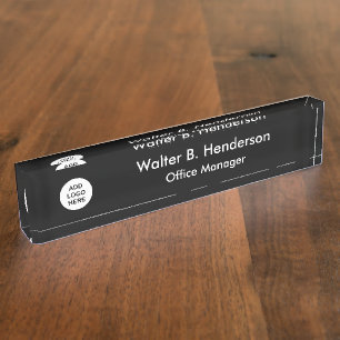 Executive Logo Desk Name Plaque Nameplate