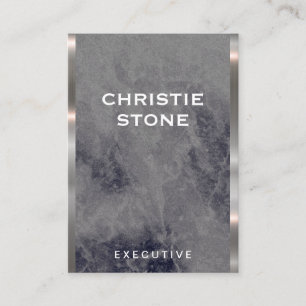 Executive Lux Trim   Black Marble Business Card