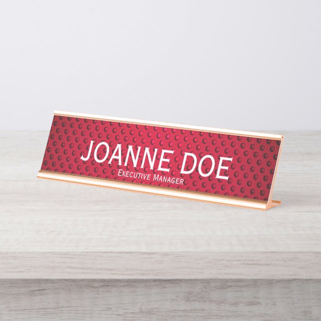 Executive Manager Desk Name Plate (Front)
