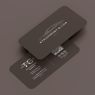 Executive Private Car Driver Chauffeur Espresso Business Card