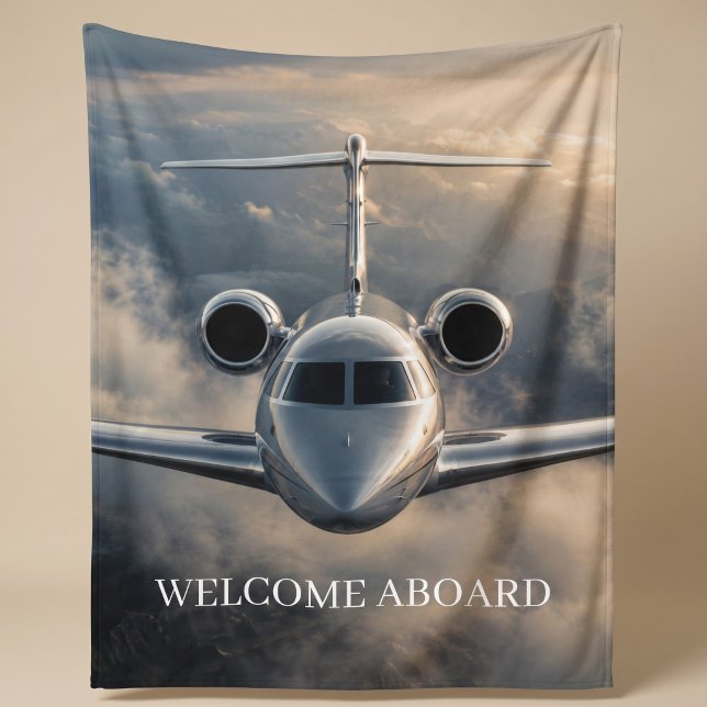 Executive Private Jet Fleece Blanket (Creator Uploaded)
