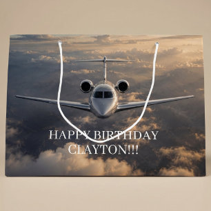 Executive Private Jet Plane Large Gift Bag