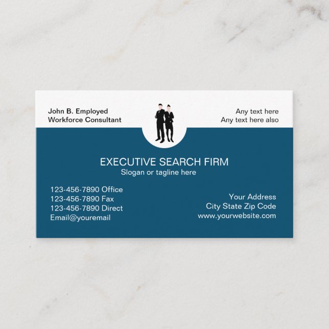 Executive Search Business Cards (Front)