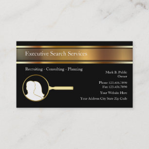 Executive Search Employment Agency Business Cards