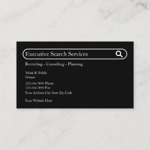 Executive Search Employment Theme Business Cards