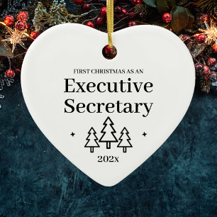 Executive Secretary First Christmas Ceramic Tree Decoration